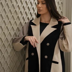 Cream w Black Blazer