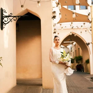 High Couture Embellished White Dress