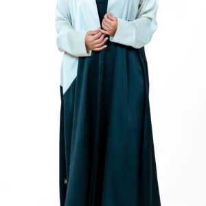 Black with Cream Abaya