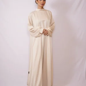 Cream Pearl Abaya set
