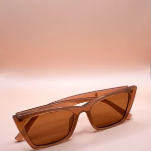 The Ned-Amber Aura Square Sunglasses
