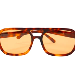 Leopard Frame with orange lens Sunglasses