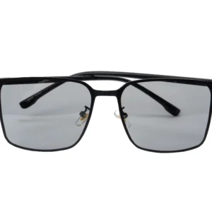 Black Metal Square Frame Sunglasses