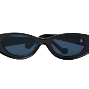 Oval Black Frame Sunglasses
