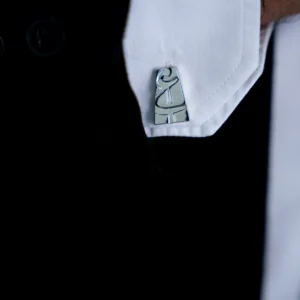 ‘A’ Silver Cufflinks
