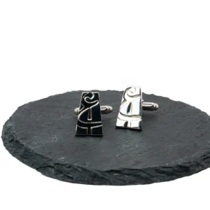 ‘A’ Silver Cufflinks