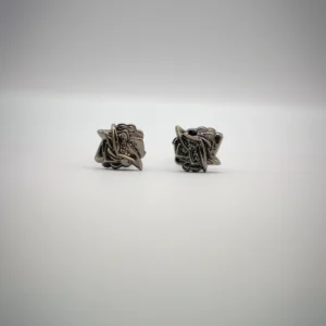 Desert Rose Silver Cufflinks