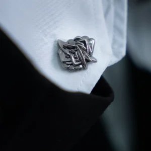 Desert Rose Silver Cufflinks