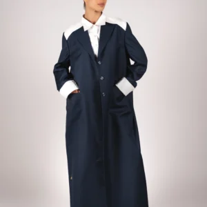 Navy Blue with White blazer