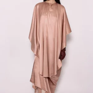 Desert Rose Satin Abaya