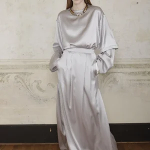 Silver Mist Abaya