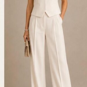 Luxe Sleeveless Suit Set