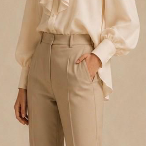 Ruffle Blouse w Bootcut Trouser