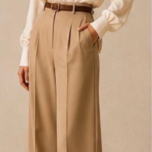 Wide- Leg Trouser