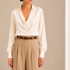 Wide- Leg Trouser